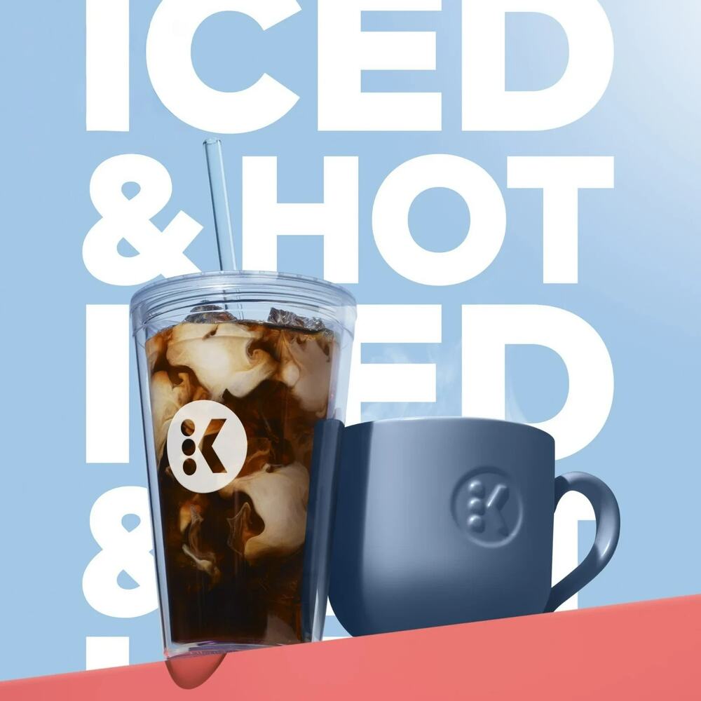 K-Iced Essentials Single-Serve Coffee Maker – Iced & Hot K-Cup Pods, Black - Picture 10 of 10